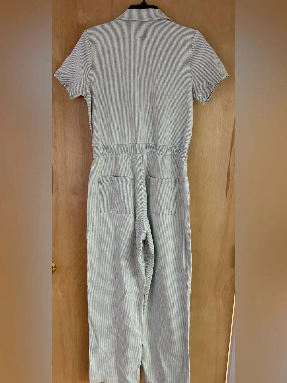 RVCA Striped Boiler Suit Jumpsuit: M